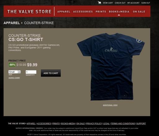 Counter-Strike: Global Offensive - Футболочки в Valve Store!!1!1